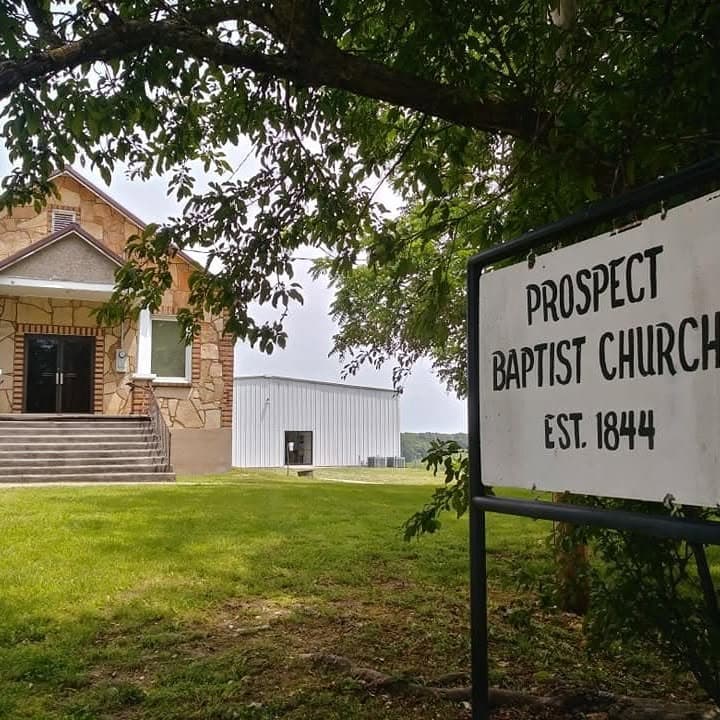 Historic photograph of Prospect Baptist Church, one of the oldest churches in the Niangua area